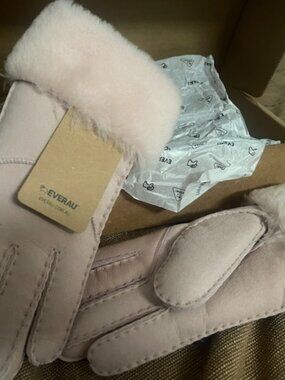 EverAu Pink Leather/Suede gloves